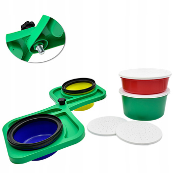 Składana PALETA z gwintem + 4 X POJEMNIK ANPLAST