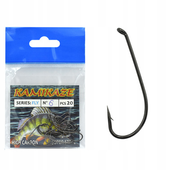 Haczyk Haczyki KAMIKAZE FLY Nr 6 (20szt) b. nickel