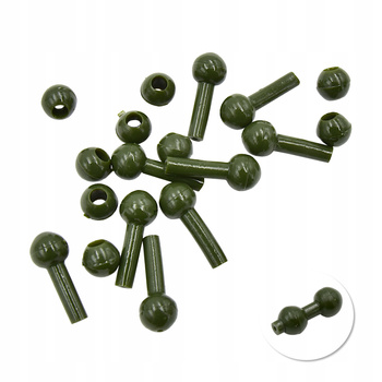 Koralik zderzakowy Heli/Chod 1,7 cm 10 szt zielony
