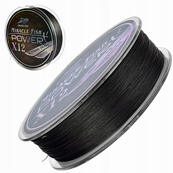 Plecionka 12 SPLOTOWA Power 0.25 mm/ 44.4kg Czarna