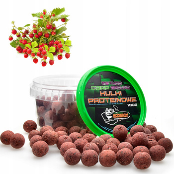 KULKI PROTEINOWE MARGROM 16mm 100g POZIOMKA