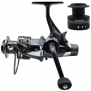 Kołowrotek Karpiowy Grunt DA-5000L wolny bieg feeder 8+1BB + zapas szpula