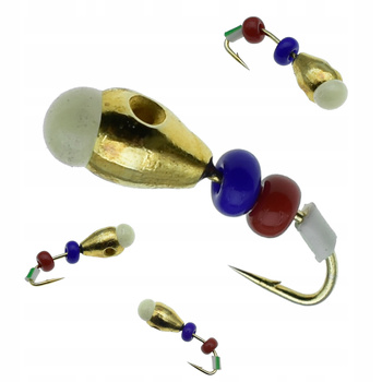 Mormyszka Wolframowa fosforowa główka Podlodowa