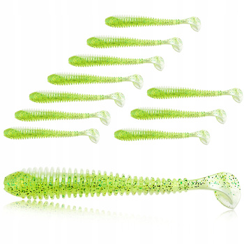 GUMA PRO FL miękka przynęta wędkarska SWING karbowany korpus 5cm 0,7g 10szt