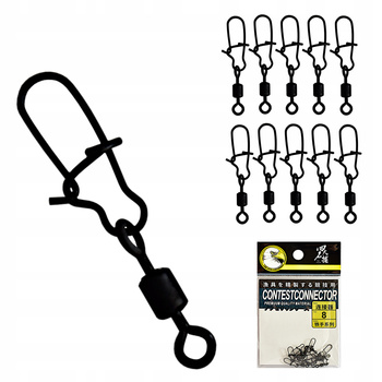 JAPOŃSKIE KRĘTLIKI z Agrafką Wałeczkowe 10 szt/r 8