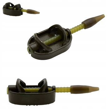 Mini Koszyk Method Feeder 35g z trzpieniem i kapturkiem antysplątaniowym