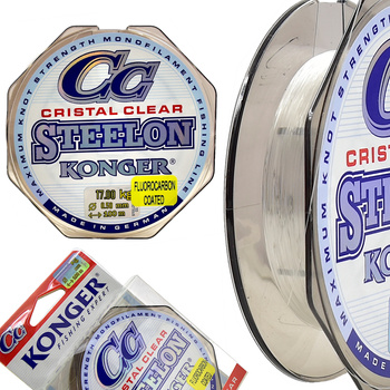 Żyłka KONGER STEELON CRISTAL CLEAR FLUOROCARBON COATED 0.50mm 17.00kg /100m