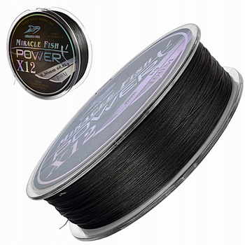 Plecionka 12 SPLOTOWA Power 0.30 mm/ 60.8kg Czarna