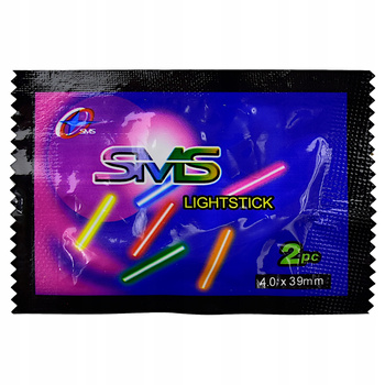 Świetlik wędkarski SMS 2 sztuki 4,0 x 39 mm plus Rurka Nasadowa