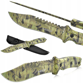 KANDAR Nóż Taktyczny Wojskowy Survival Pokrowiec