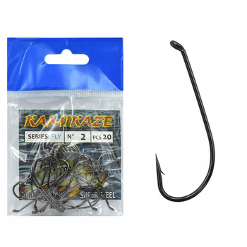 Haczyk Haczyki KAMIKAZE FLY Nr 2 (20szt) b. nickel