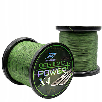 PLECIONKA WĘDKARSKA 0,18 mm / 1000m 14,6kg zielona