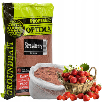 Zanęta Wędkarska PROFESS OPTIMA Truskawka 1 kg