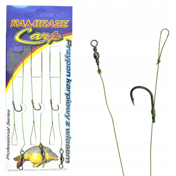 PRZYPON KARPIOWY Z WŁOSEM PLECIONKA Iseama 6/15kg