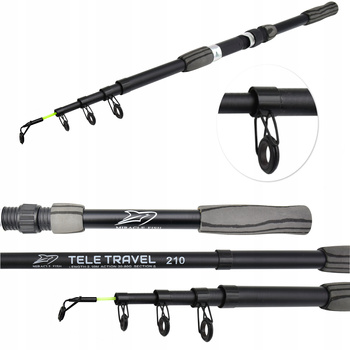 Wędka teleskopowa Miracle Fish TELESKOP TRAVEL 210 cm WT: 30-80g 2,1 m
