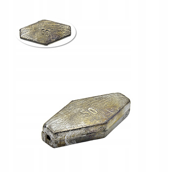 OŁÓW CIĘŻAREK PRZELOTOWY PŁASKI GRUNTOWY 50 g PL