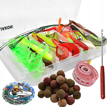 Zestaw Przynęt w Pudełku JAXON Wypychacz Przypony Główki Kulki 88 elementów