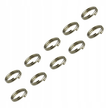 Kółka ŁĄCZNIKOWE 10 mm Assan 10 szt srebrne proste