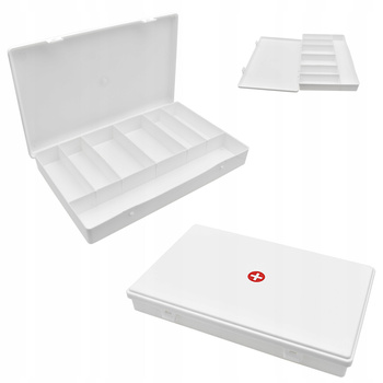 Pudełko Skrzynka Apteczka 7 - komorowy ORGANIZER MIDI BOX