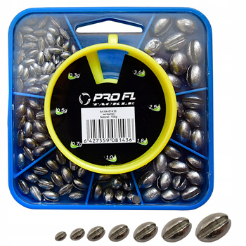 CIĘŻARKI nacinane ŚRUCINY OŁÓW FL 150 g w pudełku