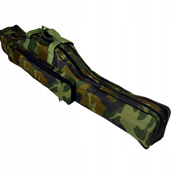 POKROWIEC NA WĘDKI 2 KOMORY 100 cm boczna kieszeń