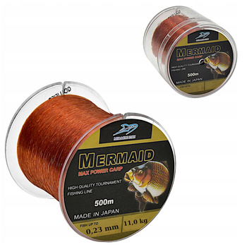 ŻYŁKA WĘDKARSKA MERMAID CARP 0,23 mm /11 kg /500 m
