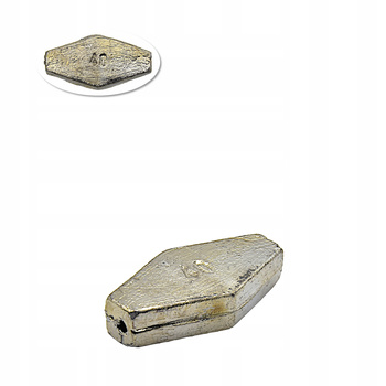 OŁÓW CIĘŻAREK PRZELOTOWY PŁASKI GRUNTOWY 40 g PL