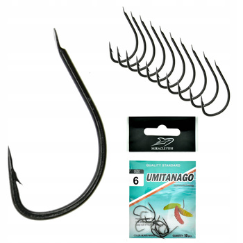 Zestaw Haczyków Haczyki UMITANAGO z łopatką nr 6