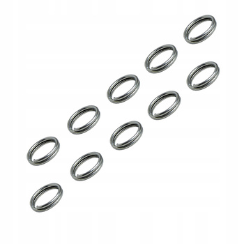 Kółka ŁĄCZNIKOWE przegięte 9 mm Assan 10 szt srebr