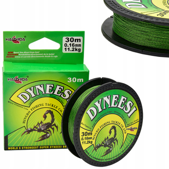 Dyneesi Plecionka na Przypon 0,16 mm ZIELONA 30 m