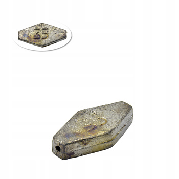 OŁÓW CIĘŻAREK PRZELOTOWY PŁASKI GRUNTOWY 35 g PL