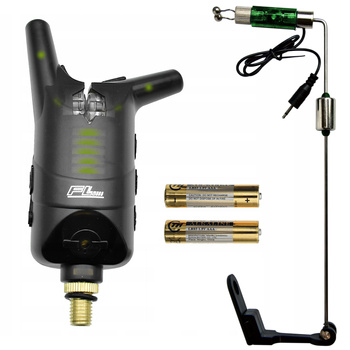 Elektroniczny sygnalizator brań SWINGER LED ZIELONY metalowa końcówka