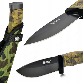 KANDAR Nóż Myśliwski Wojskowy Finka + Pochwa