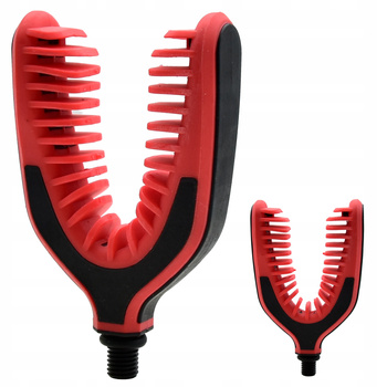 Widełka nasadka tylna do dolnika końcówka antypoślizgowa uchwyt do wędki