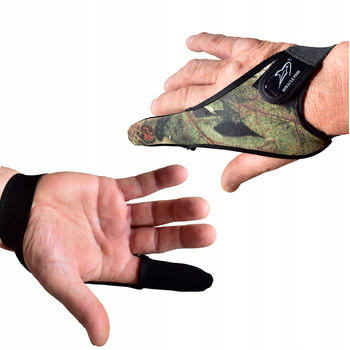 Rękawica wędkarska OCHRONNA na palec wskazujący Ochrona przy rzucie