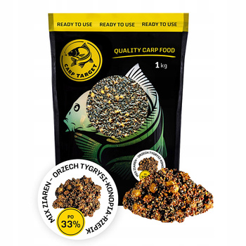 MIX Ziaren Orzech Tygrysi Konopie Rzepik Zanęta1kg