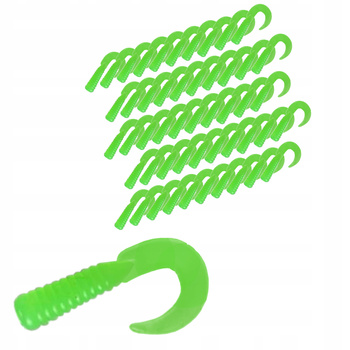 Zestaw 50 sztuk Guma Twister 3cm na okonia pstrąga