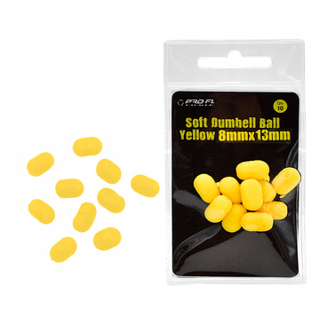 Super wyporne Kulki Soft Dumbell Imitacja 8x13 mm żółte 10 sztuk
