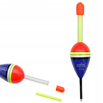 Spławik Przelotowy z BALSY SHARK 6,0 g / 12 cm z gniazdem na nasadkę