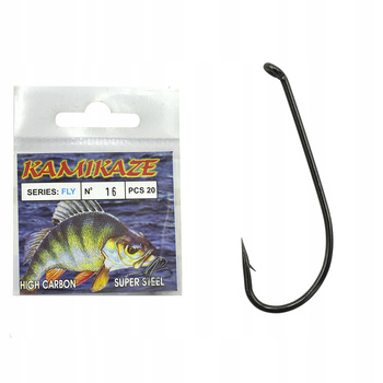 Haczyk Haczyki KAMIKAZE FLY Nr 16 (20szt) b. nick