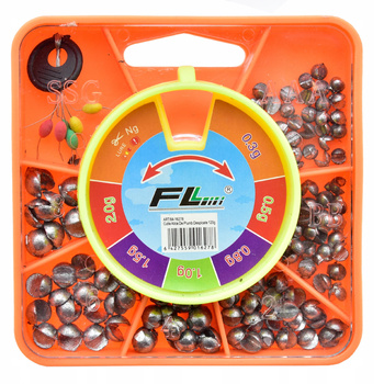 CIĘŻARKI nacinane ŚRUCINY OŁÓW FL 120g + STOPERY