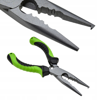 SZCZYPCE wędkarskie 17cm stal nierdzewna split ring do tulejek cięcia żyłki