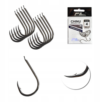 Zestaw Haczyk Haczyki FL CHINU r 4 B.Nickel 10 szt