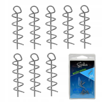 MICRO Wkrętka Wkręt do przynęt miękkich MICRO Spiral S (15 mm) 8 szt