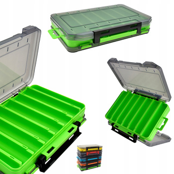 POJEMNIK Pudełko WĘDKARSKIE Organizer Dwustronny NA PRZYNĘTY