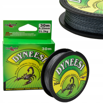 Dyneesi Plecionka na Przypon 0,25 mm SZARY 30 m