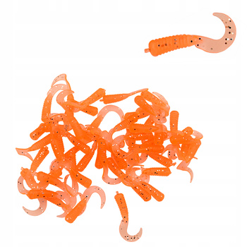 Zestaw 50 sztuk Guma Twister 3 cm na okonia pstrąga