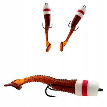 Przynęta Gumowa EVA 7-8 cm kotwiczka łopatkowy ogon okoń sandacz szczupak