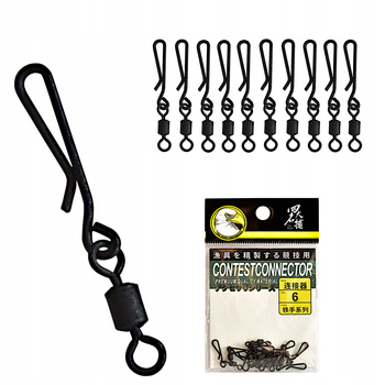 10x KRĘTLIK szybkiej wymiany przyponów Quickch r 6