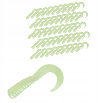 Zestaw 50 sztuk Guma Twister 3cm na okonia pstrąga
